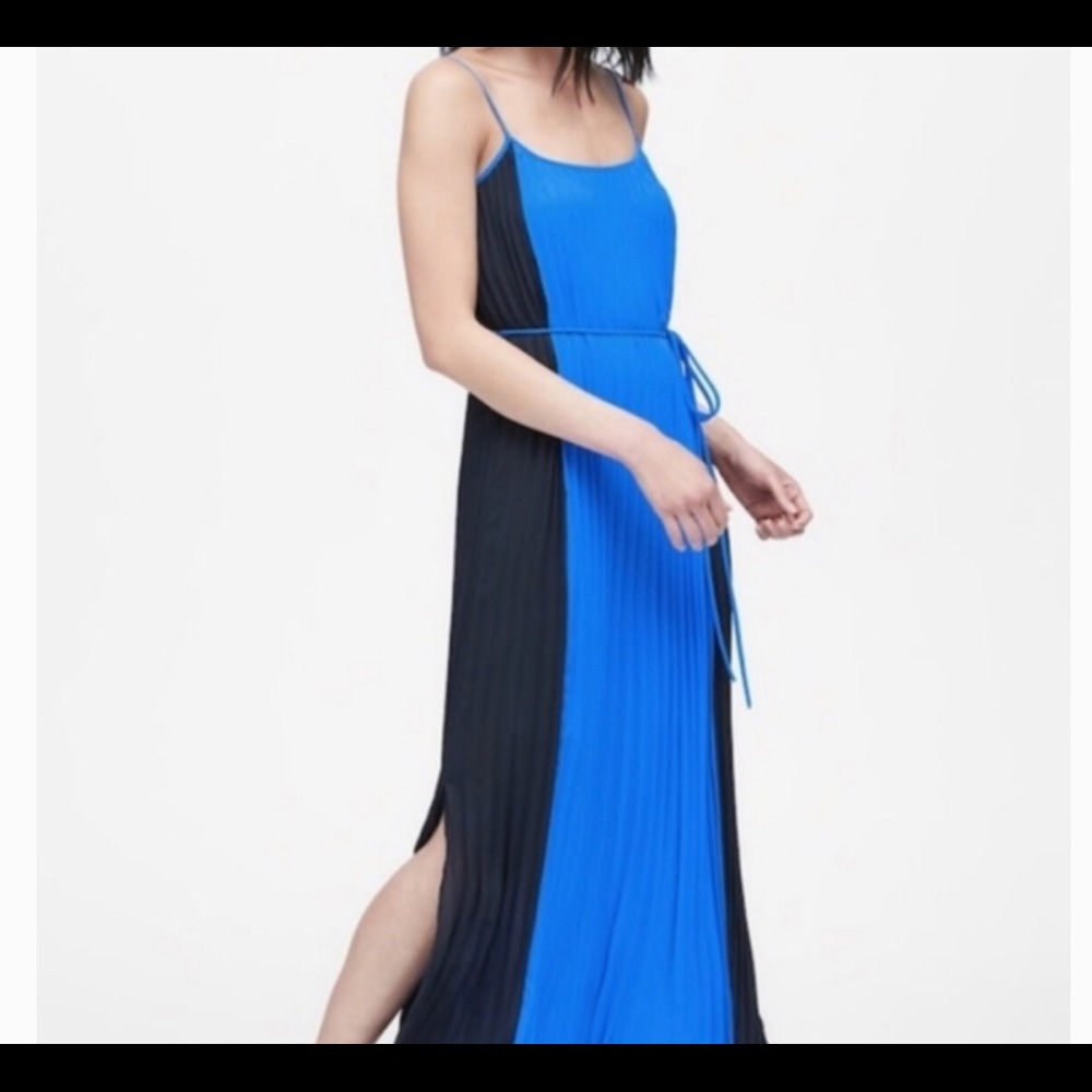 Banana Republic Colorblock Maxi Dress in Cobalt